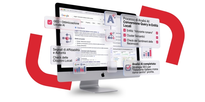 Schermata di google con panoramica e componenti di google overview