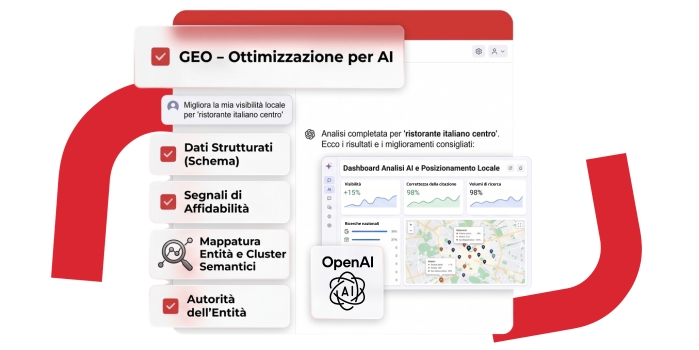 finestra di dialogo con AI che ottimizza la richiesta del cliente